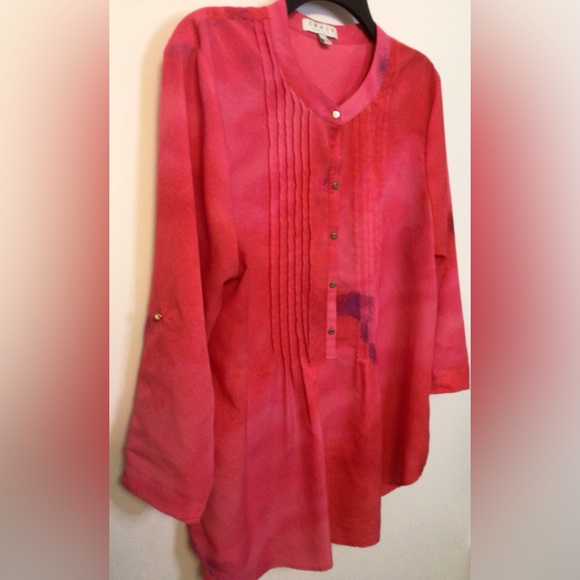 Chaus pink blue tunic blouse size XL - Picture 4 of 5